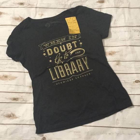 Modcloth Tops - Harry Potter Hermoine Library Quite Shirt